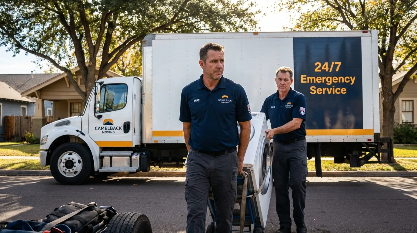 CamelBack Moving crew loading furniture in Running Springs, CA