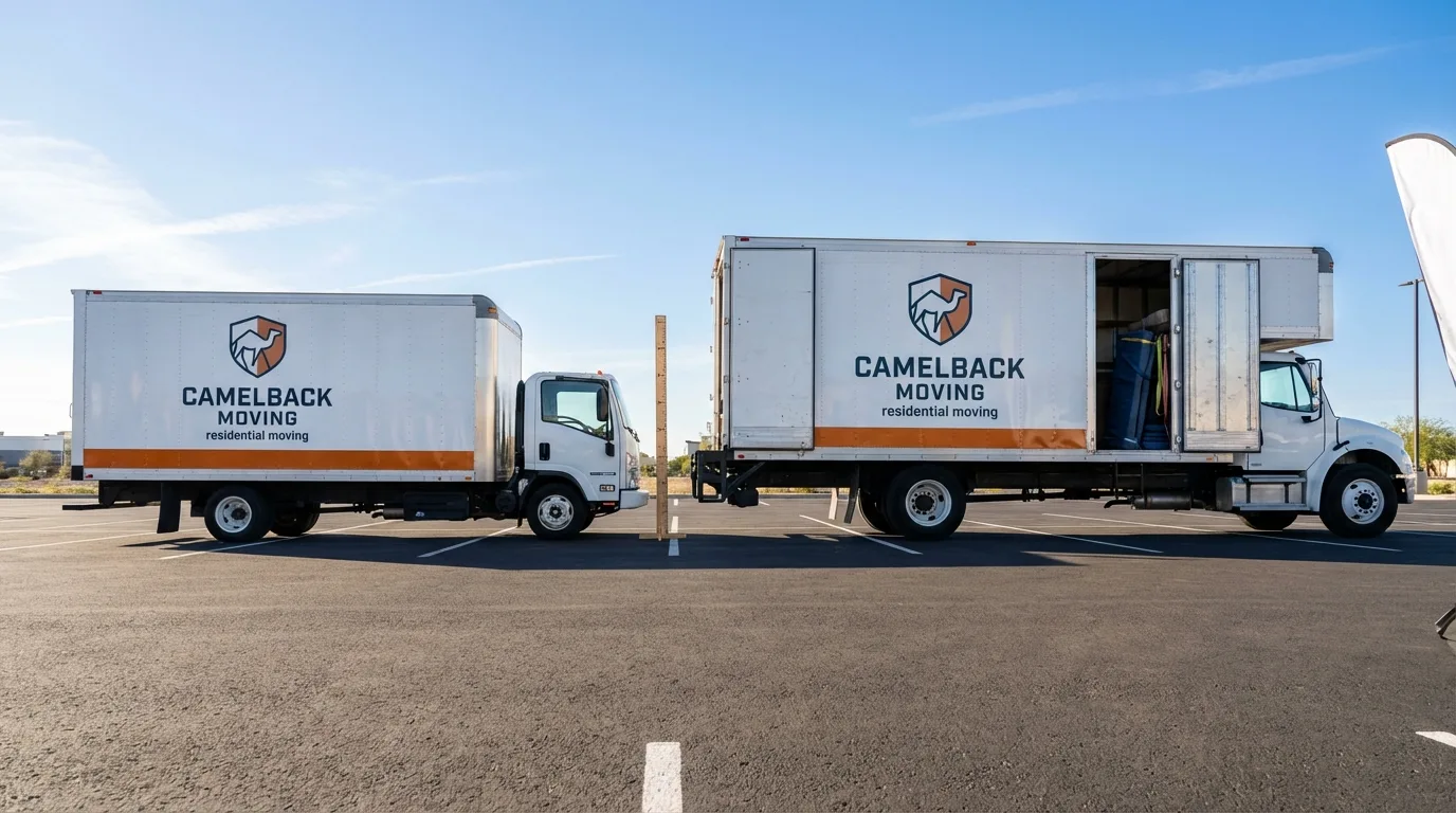 Moving truck size capacity guide in Running Springs